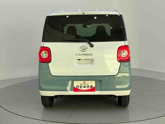 ムーヴキャンバスストライプスＧターボヘッドライトＬＥＤ　追従クルーズ　ターボモデル　衝突回避支援ブレーキ　車線逸脱警告　電動格納ミラー　シートヒータ　キーフリー　バックカメラ　スマートキー　オートマチックハイビーム　アイドリングストップ（山口県）の中古車