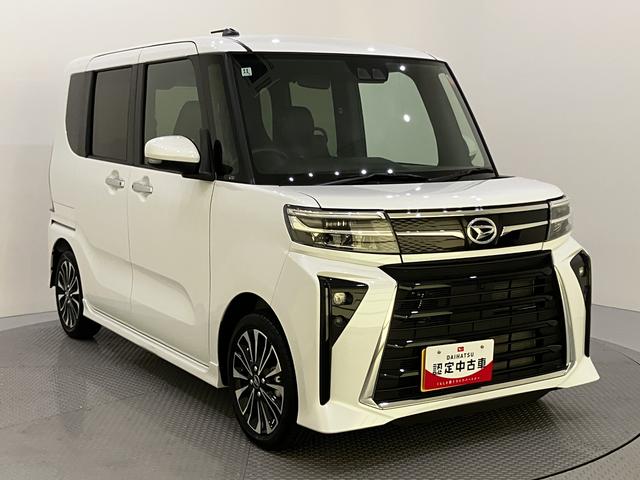 タントカスタムＲＳアイドリング　被害軽減ブレーキ　車線逸脱防止　運転席エアバッグ　シートヒータ　電動格納ミラー　ターボ　スマートキ−　キーフリーキー　オートハイビーム　ＡＢＳ　アルミホイール　左右オートスライドドア（山口県）の中古車