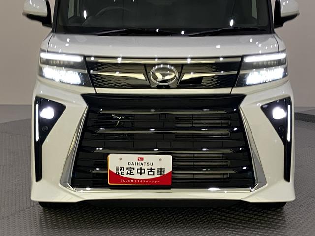 タントカスタムＲＳアイドリング　被害軽減ブレーキ　車線逸脱防止　運転席エアバッグ　シートヒータ　電動格納ミラー　ターボ　スマートキ−　キーフリーキー　オートハイビーム　ＡＢＳ　アルミホイール　左右オートスライドドア（山口県）の中古車