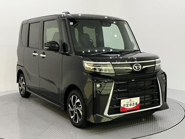 タントカスタムX両側パワースライドドアー 衝突回避支援ブレーキ機能 電動格納式ミラー シートヒーター LEDヘッドライト バックカメラ Aストップ スマートキー レーンアシスト オートLED キーフリー ABS(山口県)の中古車