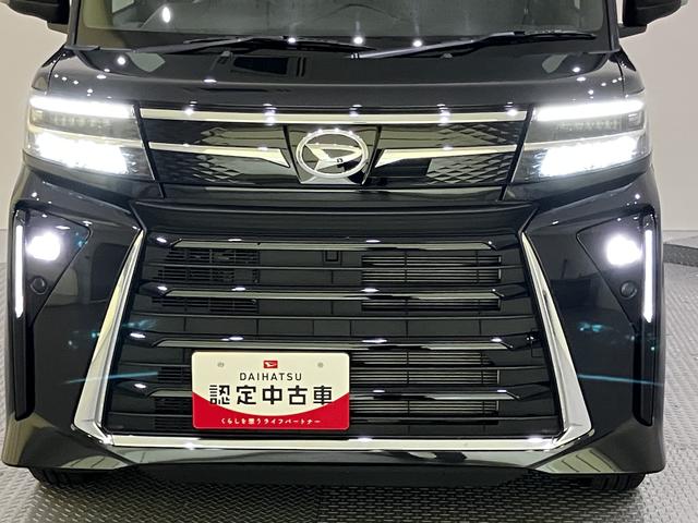 タントカスタムX両側パワースライドドアー 衝突回避支援ブレーキ機能 電動格納式ミラー シートヒーター LEDヘッドライト バックカメラ Aストップ スマートキー レーンアシスト オートLED キーフリー ABS(山口県)の中古車