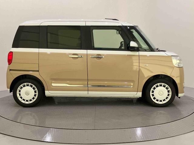 ムーヴキャンバスストライプスＧ両パワースライドドア　全方位カメラ装着車　レーダーブレーキ　電動格納式ドアミラー　アイドリングストップ機能　Ｓヒーター　スマートキー＆プッシュスタート　ＬＥＤヘッドライト　車線逸脱警告　キーフリー（山口県）の中古車