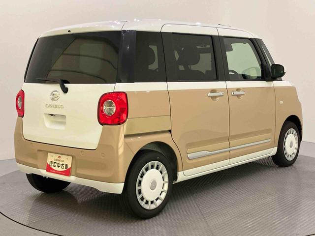 ムーヴキャンバスストライプスＧ両パワースライドドア　全方位カメラ装着車　レーダーブレーキ　電動格納式ドアミラー　アイドリングストップ機能　Ｓヒーター　スマートキー＆プッシュスタート　ＬＥＤヘッドライト　車線逸脱警告　キーフリー（山口県）の中古車