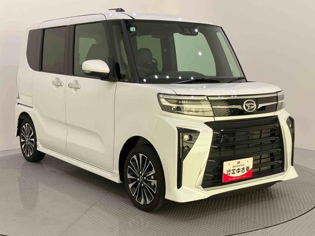 タントカスタムＲＳアイドリング　被害軽減ブレーキ　車線逸脱防止　リアカメラ　運転席エアバッグ　シートヒータ　電動格納ミラー　ＬＥＤヘットライト　ターボ　スマートキ−　キーフリーキー　オートハイビーム　ＡＢＳ（山口県）の中古車