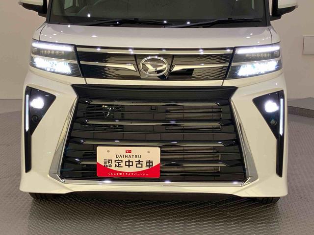 タントカスタムＲＳアイドリング　被害軽減ブレーキ　車線逸脱防止　リアカメラ　運転席エアバッグ　シートヒータ　電動格納ミラー　ＬＥＤヘットライト　ターボ　スマートキ−　キーフリーキー　オートハイビーム　ＡＢＳ（山口県）の中古車
