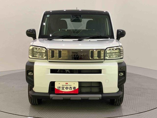 タフトＧターボ　ダーククロムベンチャーｉ−ｓｔｏｐ　ＡＣＣ　電動格納ドアミラー　ＬＥＤヘッドライト　レーンアシスト　キーフリーシステム　シートヒータ　エアバッグ　アルミホイール　ＡＢＳ　オートマチックハイビーム　ターボ車　スマートキー（山口県）の中古車