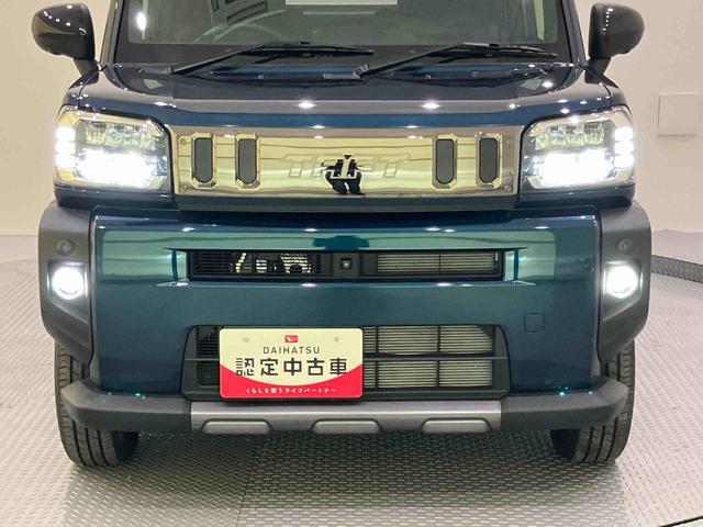 タフトＧターボ　ダーククロムベンチャーｉ−ｓｔｏｐ　パノラミックビューモニター　ＡＣＣ　電動格納ドアミラー　ＬＥＤヘッドライト　レーンアシスト　キーフリーシステム　シートヒータ　エアバッグ　アルミホイール　ＡＢＳ　オートマチックハイビーム（山口県）の中古車