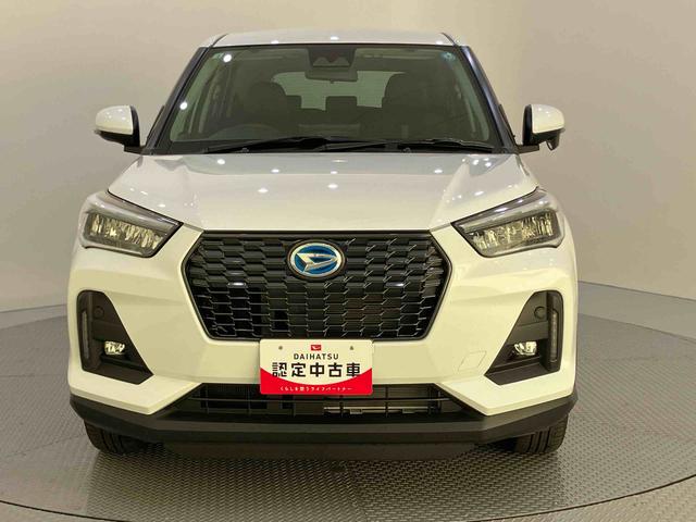 ロッキープレミアムG HEV追突被害軽減ブレーキ Rカメラ 追従走行 電動格納式ドアミラー Aストップ LEDヘッドライト アルミ 車線逸脱警報システム シートヒーター キーフリーシステム スマートキー オートハイビーム ABS(山口県)の中古車