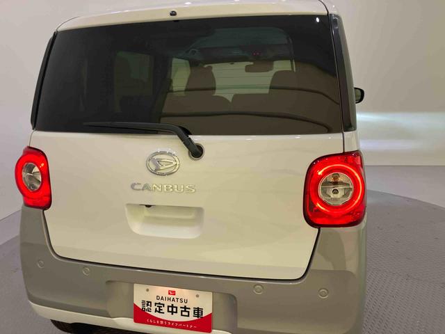 ムーヴキャンバスストライプスＧバックカメラ付　ハンズフリー両側電動ドア　スマキー　電動格納　エコアイドル　ＬＥＤヘッドライト　シートヒーター　キーフリー　ＡＢＳ　エアバック　エアコン　パワーステアリング　パワーウィンドウ（山口県）の中古車