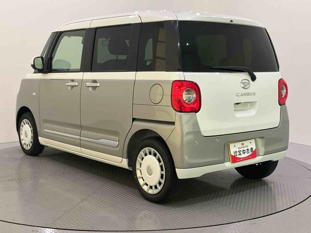 ムーヴキャンバスストライプスGハンズフリー両側電動ドア 全方位M 衝突被害軽減装置 スマキー 電動格納 ハイビームアシスト USB接続 エコアイドル レーンキープアシスト LEDヘッドライト シートヒーター キーフリー ABS(山口県)の中古車
