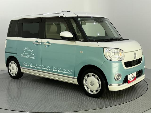 ムーヴキャンバスGブラックアクセントVS SAIII運転席エアバッグ 左右パワースライドドア 衝突軽減B 電格ミラー マルチカメラ Aストップ ワンオーナー車 レーンキープアシスト 運転席シートヒーター LED オートマチックハイビーム キーフリー(山口県)の中古車