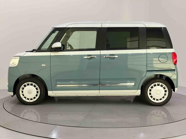 ムーヴキャンバスストライプスGハンズフリー両側電動ドア 全方位M 衝突被害軽減装置 スマキー 電動格納 ハイビームアシスト USB接続 エコアイドル レーンキープアシスト LEDヘッドライト シートヒーター キーフリー ABS(山口県)の中古車