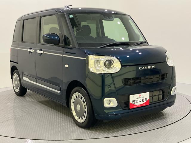 ムーヴキャンバスセオリーGアラウンドビューモニター 運転席シートヒーター 左右電動スライドドア 誤発進抑制 LED 電動格納ドアミラー レーンキープアシスト オートマチックハイビーム エアバッグ フリーキー ABS スマキー(山口県)の中古車