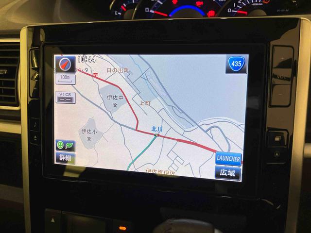 タントカスタムＲＳ　ＳＡオートミラー　レーダーブレーキ　タ−ボ　リアカメラ　ナビ付き　運転席エアバッグ　ＡＢＳ　記録簿付き　ＳＤ　車線逸脱警報　禁煙　アルミホイール　アイドリング　インテリジェントキー　キーフリ　１オーナ（山口県）の中古車