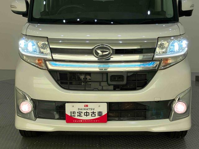 タントカスタムＲＳ　ＳＡオートミラー　レーダーブレーキ　タ−ボ　リアカメラ　ナビ付き　運転席エアバッグ　ＡＢＳ　記録簿付き　ＳＤ　車線逸脱警報　禁煙　アルミホイール　アイドリング　インテリジェントキー　キーフリ　１オーナ（山口県）の中古車