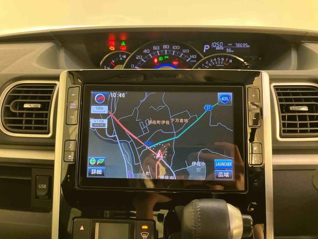 タントカスタムＲＳ　ＳＡオートミラー　レーダーブレーキ　タ−ボ　リアカメラ　ナビ付き　運転席エアバッグ　ＡＢＳ　記録簿付き　ＳＤ　車線逸脱警報　禁煙　アルミホイール　アイドリング　インテリジェントキー　キーフリ　１オーナ（山口県）の中古車