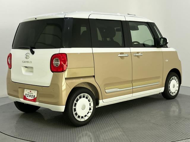 ムーヴキャンバスストライプスGハンズフリー両側電動ドア 全方位M 衝突被害軽減装置 スマキー 電動格納 ハイビームアシスト USB接続 エコアイドル レーンキープアシスト LEDヘッドライト シートヒーター キーフリー ABS(山口県)の中古車