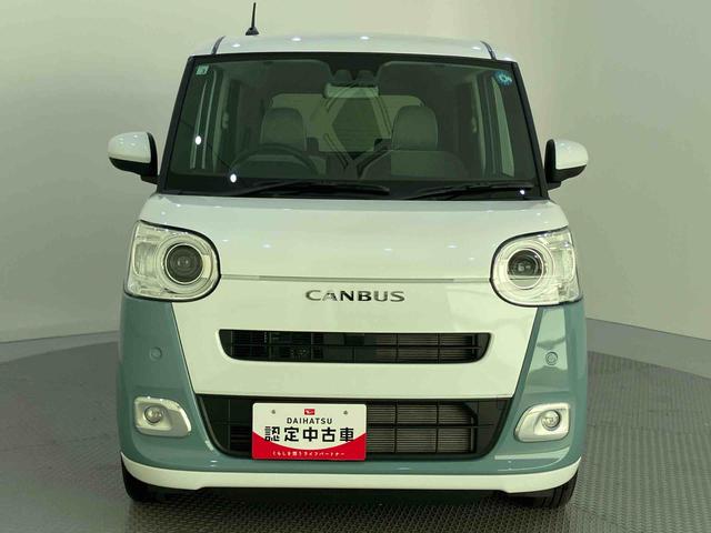 ムーヴキャンバスストライプスG両自動ドア 衝突軽減ブレーキ 電格ミラー バックモニター オートLED LED シ−トヒ−タ− スマートキー キーフリー 車線逸脱警告 ABS エアバック ecoIDLE(山口県)の中古車