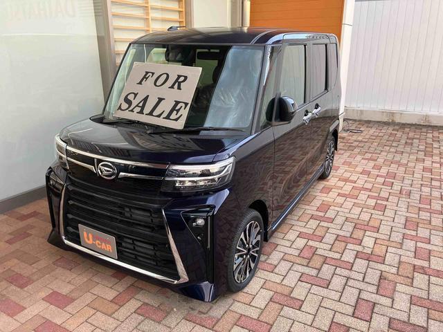 タントカスタムＲＳターボ車　スマートキ−　１オーナー　禁煙車　キーフリー　アルミホイール　ＡＢＳ　定期点検記録簿　エアバッグ　電動パーキングブレーキ　両側電動スライドドア（山口県）の中古車