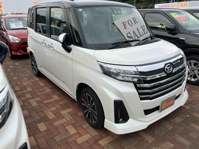 トールカスタムＧ　ターボ１オーナー　キーフリー　アルミホイール　ターボ車　記録簿付き　ＴＶ　禁煙車　スマートキー　エアバック　ＡＢＳ　電動パーキングブレーキ　両側電動スライドドア（山口県）の中古車