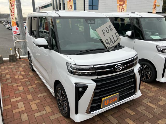 タントカスタムＲＳターボ車　スマートキ−　１オーナー　キーフリー　アルミホイール　ＡＢＳ　定期点検記録簿　エアバッグ　　電動パーキングブレーキ　両側電動スライドドア（山口県）の中古車