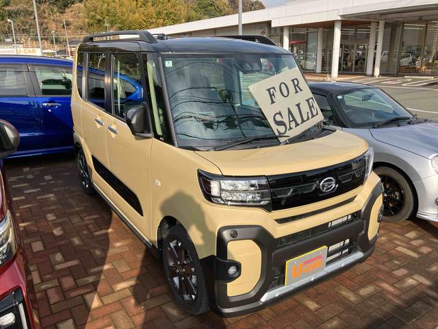 タントファンクロスターボターボ車　１オーナー　スマートキー　キーフリーシステム　アルミホイール　ＡＢＳ　エアバッグ　記録簿（山口県）の中古車