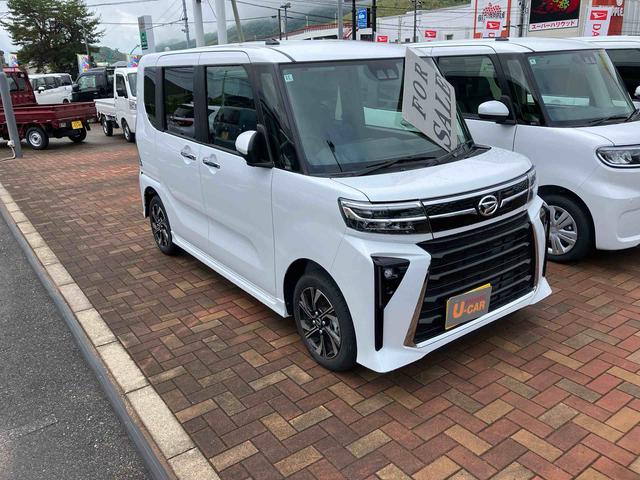 タントカスタムＸキーフリー　スマートキー＆プッシュスタート　禁煙車　１オーナー　エアバッグ　アルミホイール　ＡＢＳ（山口県）の中古車