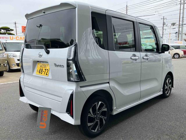 タントカスタムＸ　バックカメラ　シートヒーター衝突安全ボディ　衝突被害軽減　禁煙　ＡＵＴＯライト　ＬＥＤヘッド　両側自動スライドドア　アイドリングＳ　オートＬＥＤ　Ｓヒーター　アルミホイール　セキュリティアラーム　キ−フリ−　レーンキープ（山口県）の中古車