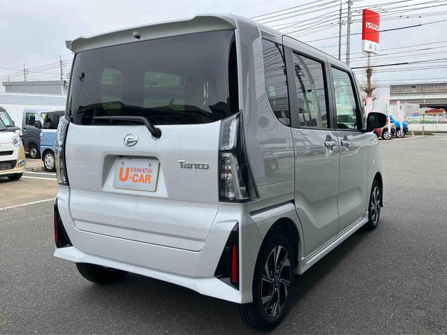 タントカスタムＸ　バックカメラ　シートヒーター衝突安全ボディ　衝突被害軽減　禁煙　ＡＵＴＯライト　ＬＥＤヘッド　両側自動スライドドア　アイドリングＳ　オートＬＥＤ　Ｓヒーター　アルミホイール　セキュリティアラーム　キ−フリ−　レーンキープ（山口県）の中古車