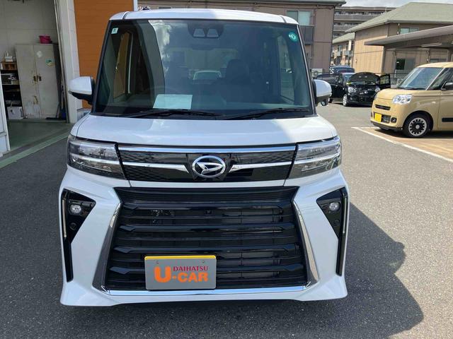 タントカスタムＲＳ　パノラマモニター　シートヒーターオートハイビーム　衝突安全ボディ　車線逸脱警報装置　禁煙　ＡＷ　セキュリティアラーム　ＬＥＤライト　Ｂカメラ　コーナーソナー　アイドリングＳ　アラウンドビュー　タ−ボ　オートライト　シートヒーター（山口県）の中古車