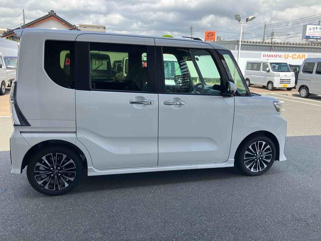 タントカスタムＲＳ　パノラマモニター　シートヒーターオートハイビーム　衝突安全ボディ　車線逸脱警報装置　禁煙　ＡＷ　セキュリティアラーム　ＬＥＤライト　Ｂカメラ　コーナーソナー　アイドリングＳ　アラウンドビュー　タ−ボ　オートライト　シートヒーター（山口県）の中古車