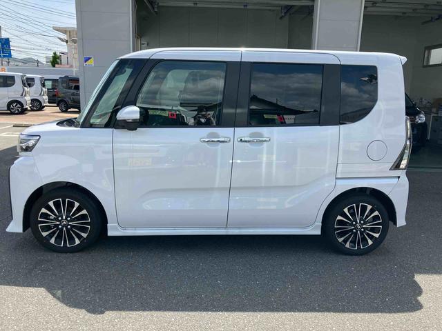 タントカスタムＲＳ　パノラマモニター　シートヒーターオートハイビーム　衝突安全ボディ　車線逸脱警報装置　禁煙　ＡＷ　セキュリティアラーム　ＬＥＤライト　Ｂカメラ　コーナーソナー　アイドリングＳ　アラウンドビュー　タ−ボ　オートライト　シートヒーター（山口県）の中古車