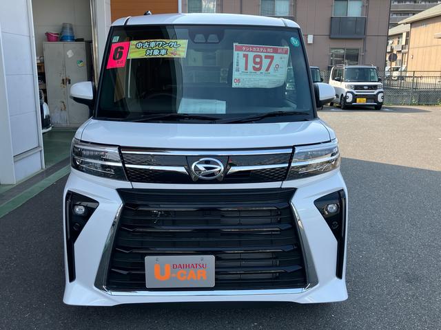 タントカスタムＲＳ　シートヒーター衝突安全ボディ　車線逸脱警報装置　禁煙　タ−ボ　ＬＥＤライト　シートヒーター　オートライト　オートハイビーム　セキュリティアラーム　キーフリー（山口県）の中古車