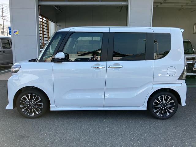 タントカスタムＲＳ　シートヒーター衝突安全ボディ　車線逸脱警報装置　禁煙　タ−ボ　ＬＥＤライト　シートヒーター　オートライト　オートハイビーム　セキュリティアラーム　キーフリー（山口県）の中古車