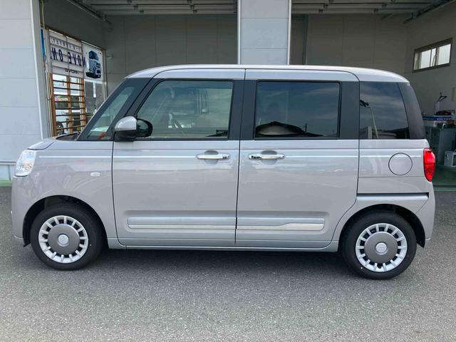 ムーヴキャンバスセオリーＧターボ　パノラマモニター　シートヒーターバックモニター　シートヒータ　車線逸脱警報　ＬＥＤヘッドライト　ターボ　盗難防止システム　禁煙　キーフリーシステム　オートライト　アイドリングストップ　ベンチシート　全周囲モニター（山口県）の中古車