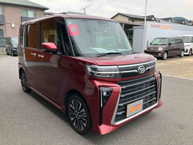 タントカスタムＲＳ　パノラマモニター　シートヒーターＬＥＤライト　バックカメラ付き　サイドカメラ　フロントカメラ　シートヒータ　オートハイビーム　全方向カメラ　ベンチシート　衝突安全ボディ　キーフリー　ｅｃｏＩＤＬＥ　タ−ボ（山口県）の中古車