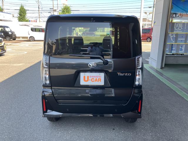 タントカスタムＲＳ　シートヒーター　パノラマモニター踏み間違え防止　タ−ボ　フロントカメラ　スマートキ　オートハイビーム　衝突安全ボディ　キーフリー　ｅｃｏＩＤＬＥ　サイドカメラ　全方向カメラ　バックカメラ付き　ＬＥＤライト　ベンチシート（山口県）の中古車