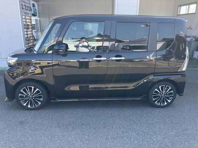 タントカスタムＲＳ　シートヒーター　パノラマモニター踏み間違え防止　タ−ボ　フロントカメラ　スマートキ　オートハイビーム　衝突安全ボディ　キーフリー　ｅｃｏＩＤＬＥ　サイドカメラ　全方向カメラ　バックカメラ付き　ＬＥＤライト　ベンチシート（山口県）の中古車