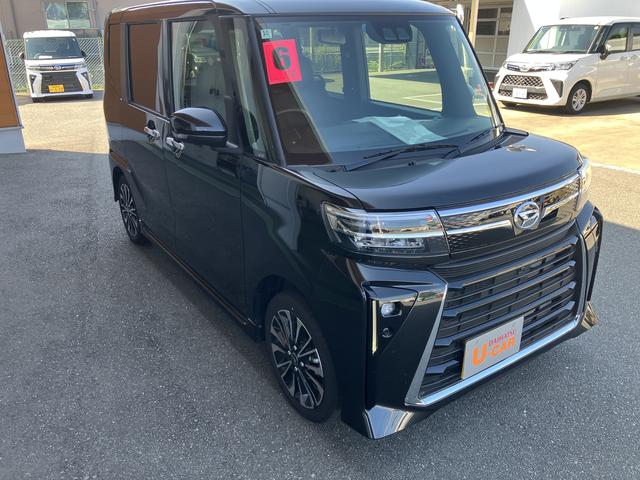 タントカスタムＲＳ　シートヒーター　パノラマモニター踏み間違え防止　タ−ボ　フロントカメラ　スマートキ　オートハイビーム　衝突安全ボディ　キーフリー　ｅｃｏＩＤＬＥ　サイドカメラ　全方向カメラ　バックカメラ付き　ＬＥＤライト　ベンチシート（山口県）の中古車