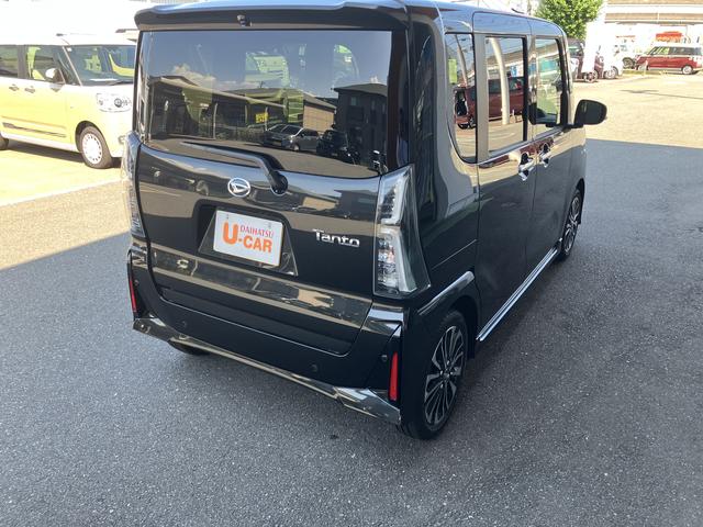 タントカスタムＲＳ　シートヒーター　パノラマモニター踏み間違え防止　タ−ボ　フロントカメラ　スマートキ　オートハイビーム　衝突安全ボディ　キーフリー　ｅｃｏＩＤＬＥ　サイドカメラ　全方向カメラ　バックカメラ付き　ＬＥＤライト　ベンチシート（山口県）の中古車