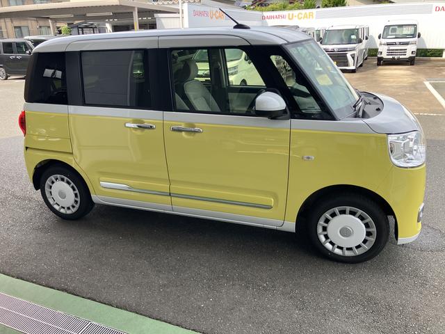 ムーヴキャンバスストライプスＧ　バックカメラ　シートヒーター前後障害物センサー　衝突軽減ブレーキシステム　禁煙　アイドリングＳ　バックカメラ付　Ｓヒーター　車線逸脱警報　キーフリーキー　オートマチックハイビーム　衝突安全ボディ　ＬＥＤライト（山口県）の中古車