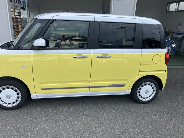 ムーヴキャンバスストライプスＧ　バックカメラ　シートヒーター前後障害物センサー　衝突軽減ブレーキシステム　禁煙　アイドリングＳ　バックカメラ付　Ｓヒーター　車線逸脱警報　キーフリーキー　オートマチックハイビーム　衝突安全ボディ　ＬＥＤライト（山口県）の中古車