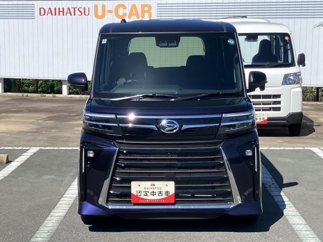 タントカスタムＲＳ　パノラマモニター　シートヒーターＩストップ　シートヒータ　盗難防止　オートライト　ＬＥＤライト　衝突安全ボディ　ベンチシート　ターボ付　パノラマモニター　衝突安全ブレーキ（山口県）の中古車