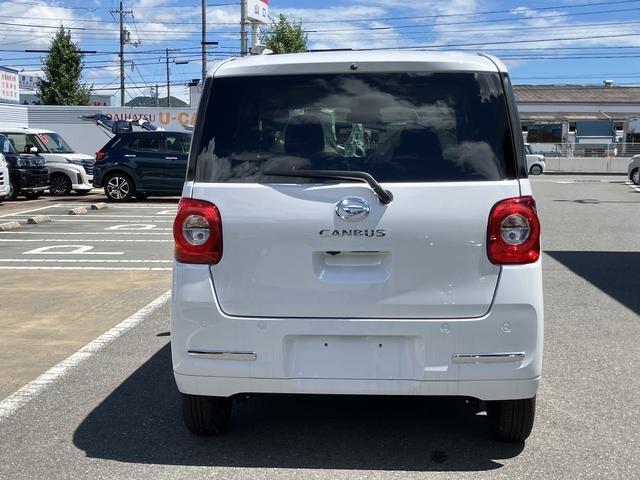 ムーヴキャンバスセオリーＧ　パノラマモニター　シートヒーター誤発進抑制装置　ＬＥＤランプ　パノラマモニター　シートヒーター　衝突安全ボディ　バックカメラ　オートライト　ベンチシート　盗難防止装置　オートハイビーム　ＥＣＯアイドル（山口県）の中古車