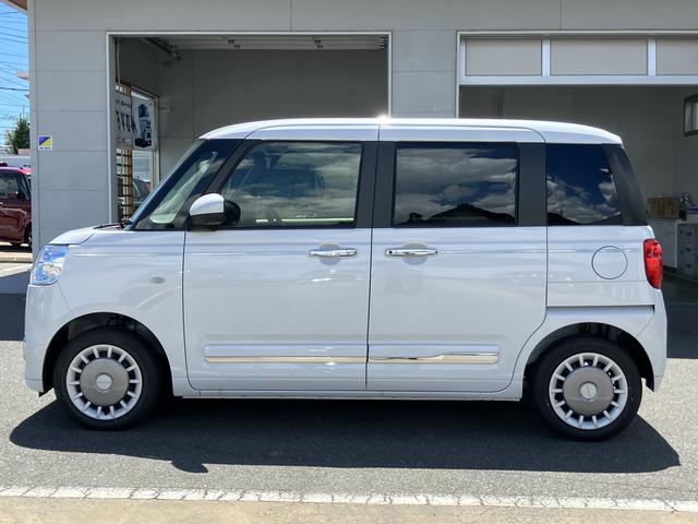 ムーヴキャンバスセオリーＧ　パノラマモニター　シートヒーター誤発進抑制装置　ＬＥＤランプ　パノラマモニター　シートヒーター　衝突安全ボディ　バックカメラ　オートライト　ベンチシート　盗難防止装置　オートハイビーム　ＥＣＯアイドル（山口県）の中古車