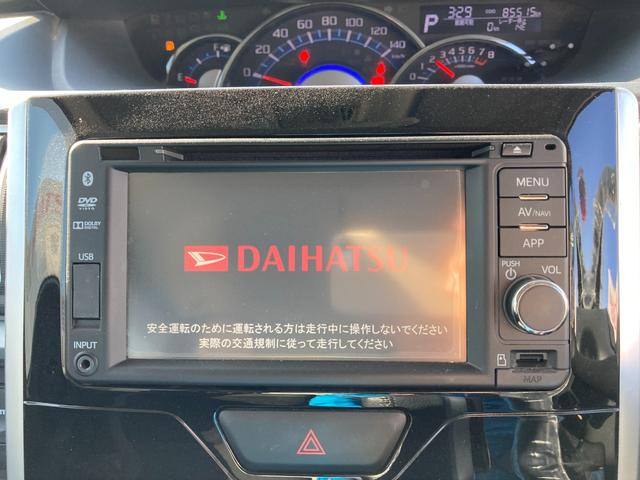 タントカスタムＲＳ　スマートセレクションＳＡ＆ＳＮインパネシフト　プッシュスタートスイッチの　ターボ車　カーナビ　電子カードキー　衝突軽減ブレーキ　アルミホイール（鹿児島県）の中古車