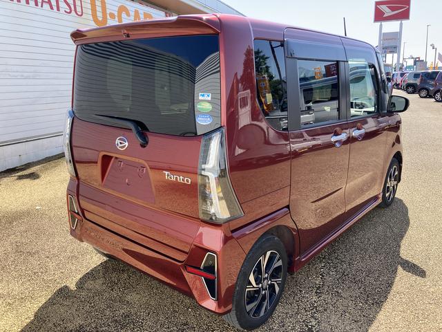 タントカスタムＸセレクションインパネシフト　電子カードキー　プッシュスタートスイッチ　衝突軽減ブレーキサポート　車線逸脱警報　オートハイビーム（鹿児島県）の中古車