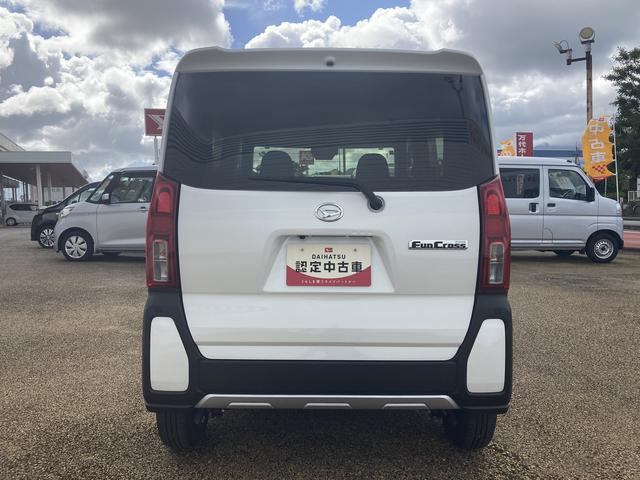 タントファンクロスインパネシフト　プッシュスタートスイッチ　電子カードキー　電動パーキングブレーキ　車線逸脱警報　アルミホイール　ＡＢＳ　シートヒーター（鹿児島県）の中古車