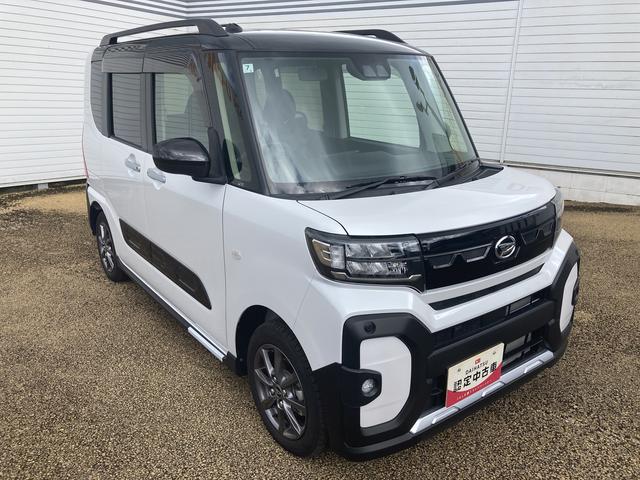 タントファンクロスインパネシフト　プッシュスタートスイッチ　電子カードキー　電動パーキングブレーキ　車線逸脱警報　アルミホイール　ＡＢＳ　シートヒーター（鹿児島県）の中古車