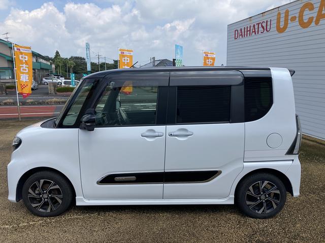 タントカスタムＸセレクションインパネシフト　プッシュスタートスイッチ　電子カードキー　カーナビ　アルミホイール　踏み間違い防止装置　車線逸脱警報　エアバック　ＡＢＳ（鹿児島県）の中古車